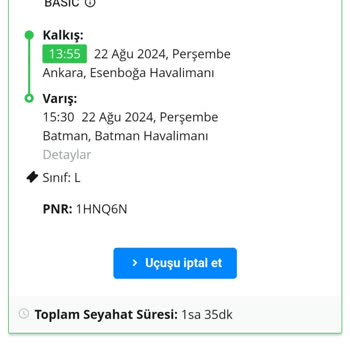 En Uygun Uygulamasından Bilet İptali