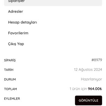 Melvien Ürünümü Göndermiyor, Paramı Da İade Etmiyor.