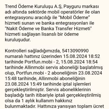 Payguru Vodafone Abonelik Ve Fatura Sorunları