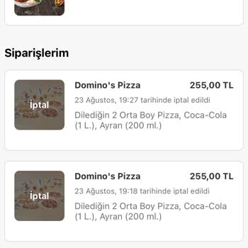Domino's Pizza Sipariş İptali Ve Müşteri Kaybı