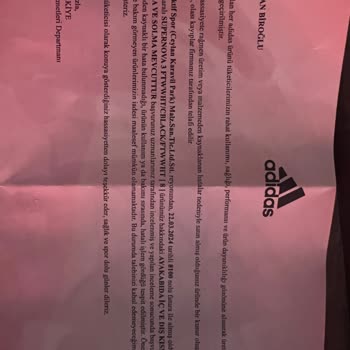 Adidas'tan Aldığım Ayakkabının Hemen Yıpranması Ve Yırtılması