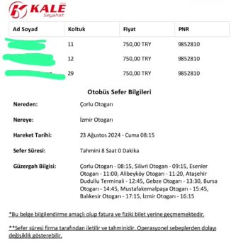 Kale Seyahat Firması Tatilimizi Bozdu