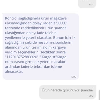 N11.com Ürünü İade Verdim Geri Bana Geldi