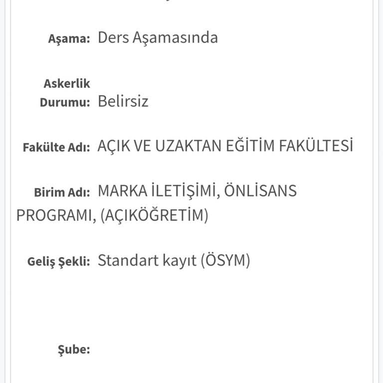 İstanbul Üniversitesi Açık Öğretim Kayıt