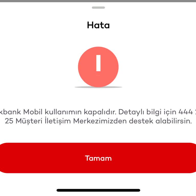 Akbank Güvenlik Gerekçesiyle Hesabıma Bloke Koydu!