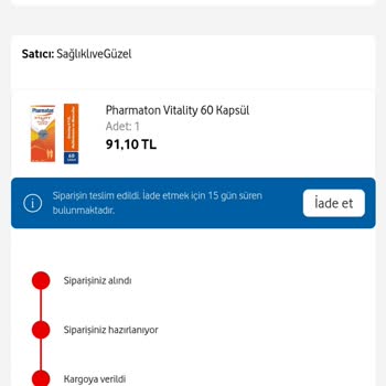 Vodafone Her Şey Yanımda Bozuk Ürün Tarihi Geçmiş