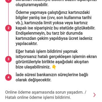 Yemeksepeti Para Çekilip Sipariş Oluşturmaması