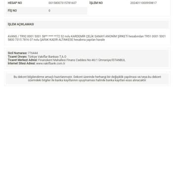 VakıfBank Takipli Müşteri Tahsilatı