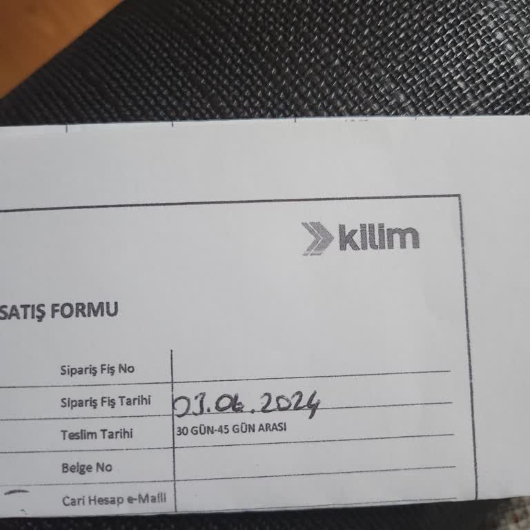 Kilim Mobilya Ürünlerimi Neredeyse 3 Aydır Teslim Etmedi