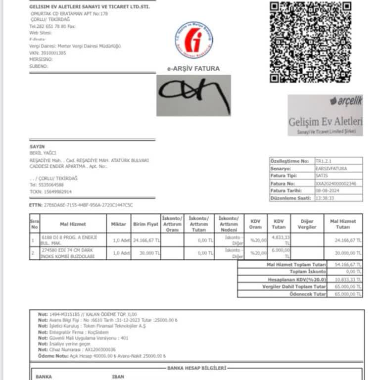 Arçelik'ten Aldığım Beyaz Eşyaların Değişim Sürecinde Yaşadığım Mağduriyet