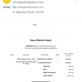 GiydimGidiyor Mağaza Personelinin Davranışları Ve Fatura Sorunu