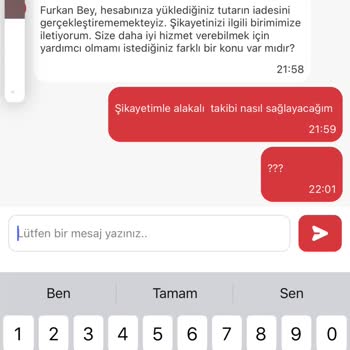 Tıkla Gelsin Müşteri Hizmetleri Sorunu