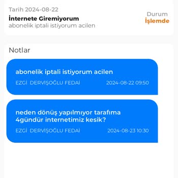 TURKISS İnternet Kesintisi Ve Müşteri Hizmetlerine Ulaşamama Sorunu