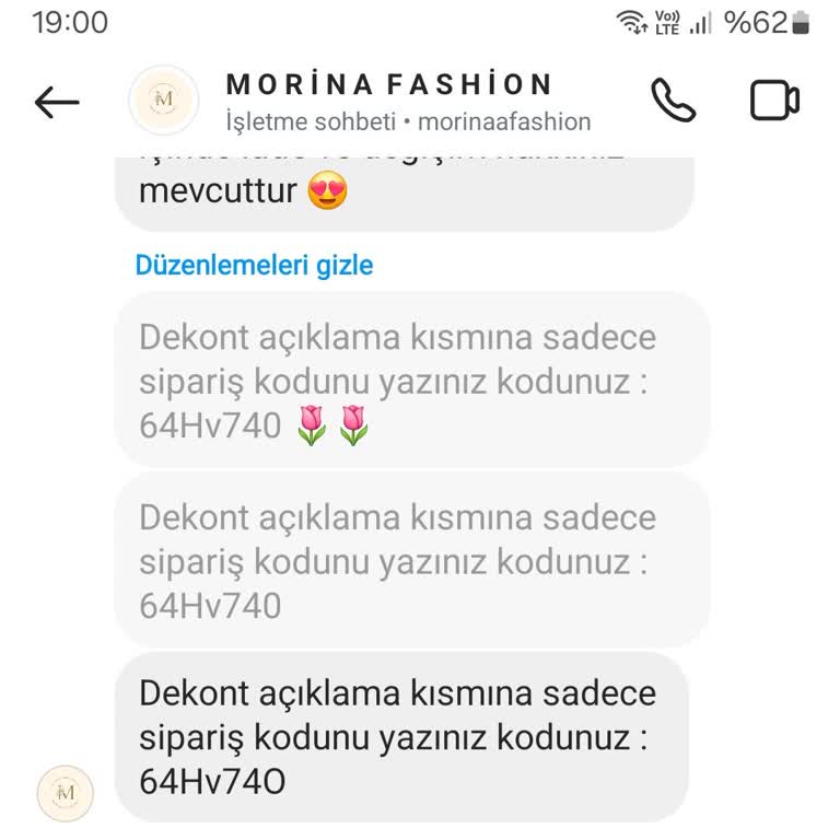Weronafashion (Instagram) Yanlış Gönderilen Sipariş Ve İade Problemi