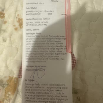 Siemens Buzdolabında Sürekli Arıza Ve Servis Sorunları