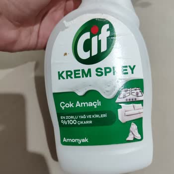 Çok Amaçlı Cif Krem Sprey Koltuğumu Beyazlattı, Leke Kaldı!