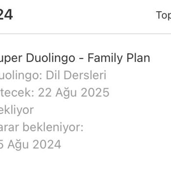 Duolingo Family Plan Deneme Sürecinde Ücret Kesintisi