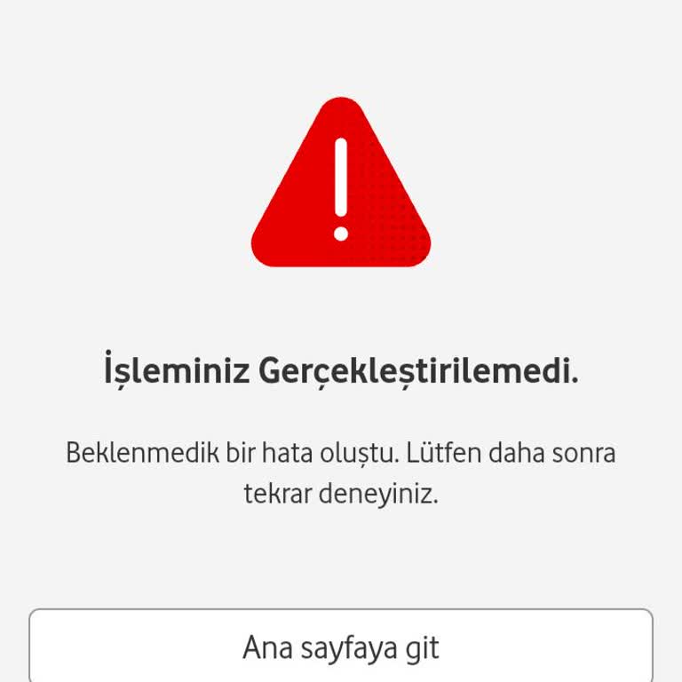 Vodafone'da Kalan Paramı Alamıyorum - Acil Çözüm Bekliyorum