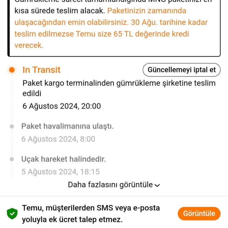 MNG Kargo İle Temu Siparişimde Yaşadığım Teslimat Sorunu
