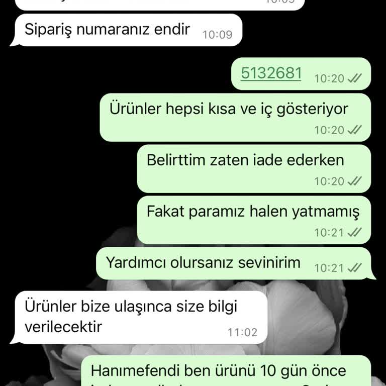 Lamelif Giyim Para İadesi Yapılmadı