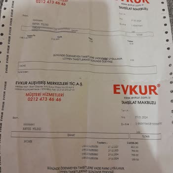 Evkur'dan Aldığım Ürünlerde Yaşadığım Sorunlar Ve İlgisizlik