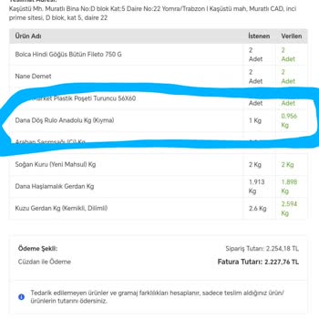 Migros İade Ettiğim Ürünün Parasını Eksik Yatırmış