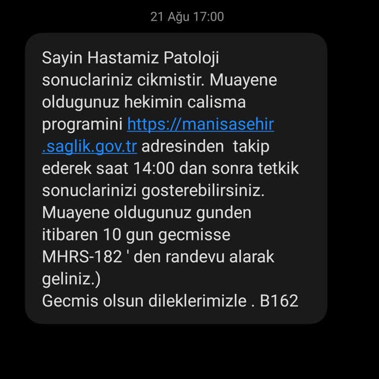 E-Nabız E-nabızda Patoloji Sonucu Görünmüyor!