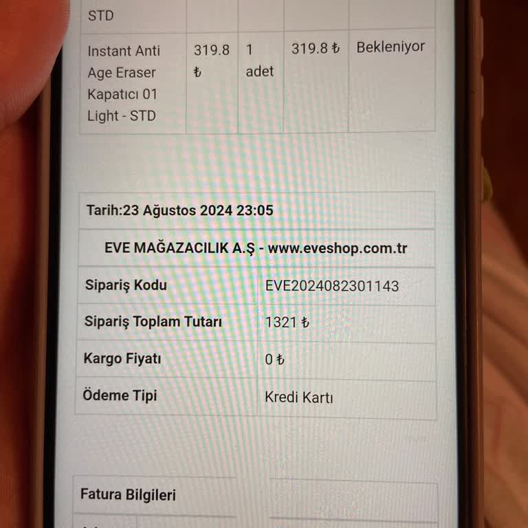 Eve Sipariş İptali Şikayet