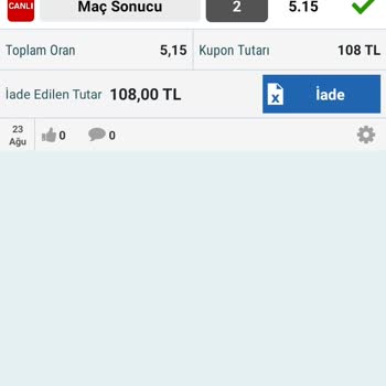 Nesine Tutan Kupon İptal Edildi