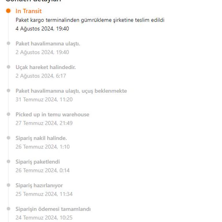 MNG Kargo Temu Siparişleri Gümrükte Bekletiliyor.