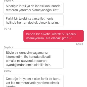 Yemeksepeti Tüketici Kanunlarına Riayet Etmiyor.