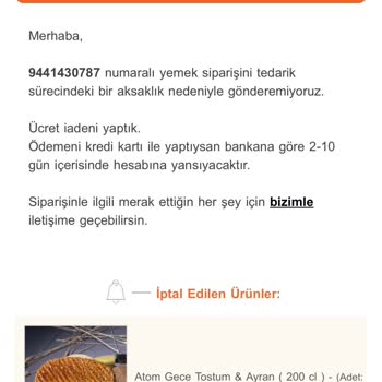 Trendyol GO Kurye Problemi