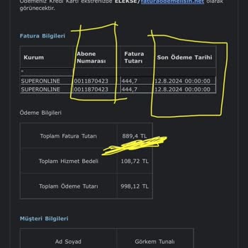 Superonline İnternet Hizmeti Ve Fatura Sorunları Hakkında Acil Yardım Talebi