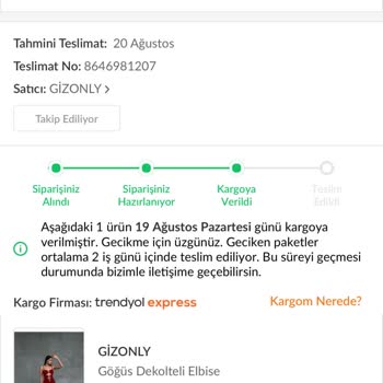 Trendyol Pişmanlıktır Teslim Edilmeyen Kargolar