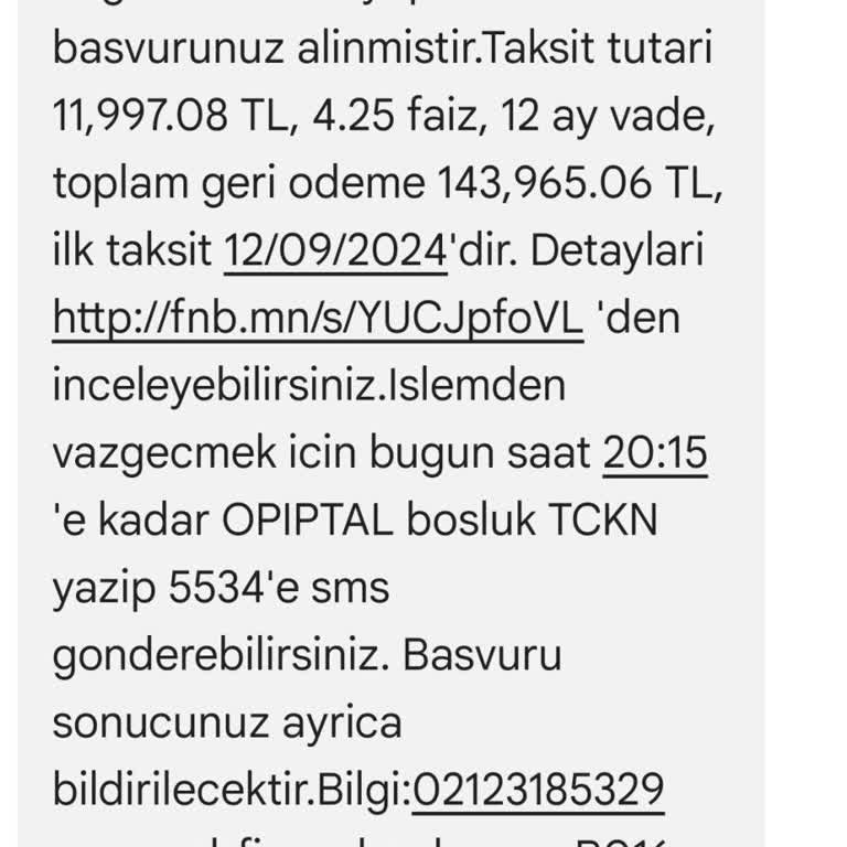 QNB Finansbank Kredi Kartım Borcumun Yapılandırmasının İptalini İstiyorum