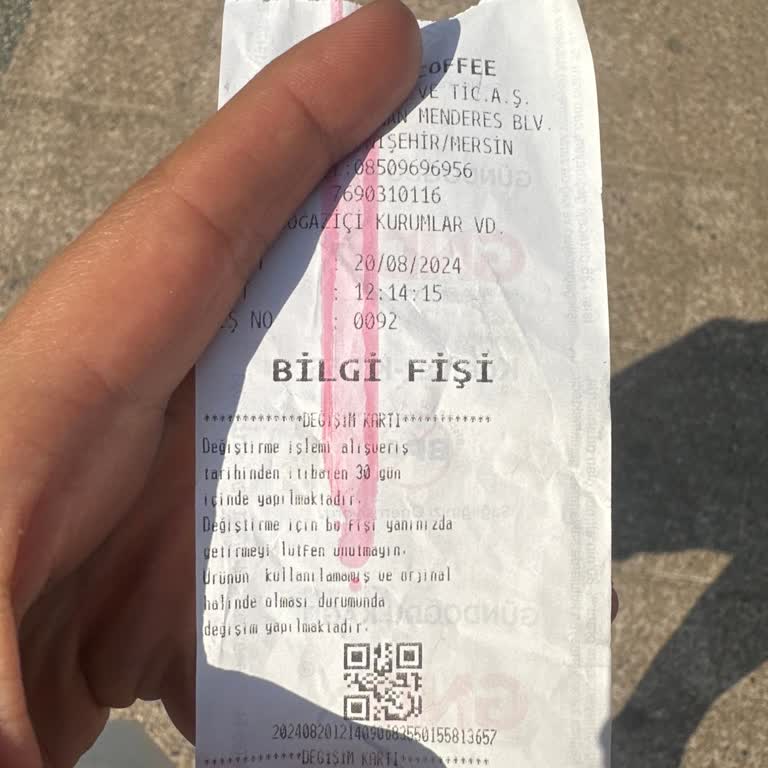 Mersin Yenişehir Starbucks Ürün Değişim Şikayeti