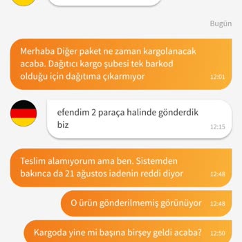 Trendyol Tüketiciye Ulaşmayan Ürün