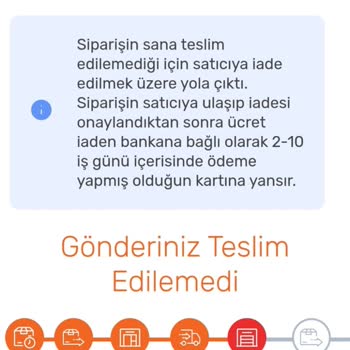 Trendyol Tüketiciye Ulaşmayan Ürün