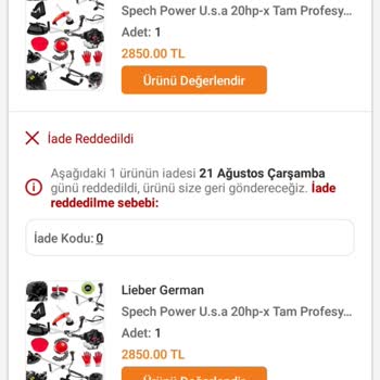 Trendyol Tüketiciye Ulaşmayan Ürün