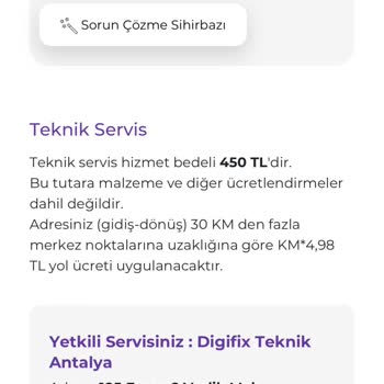 Digiturk Teknik Servis Sorunu