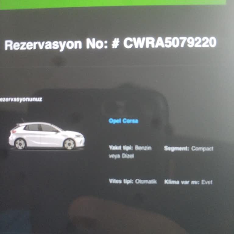 Europcar Ödemesi Yapılan Aracı Yıkama Sırasında Diyerek Vermemesi