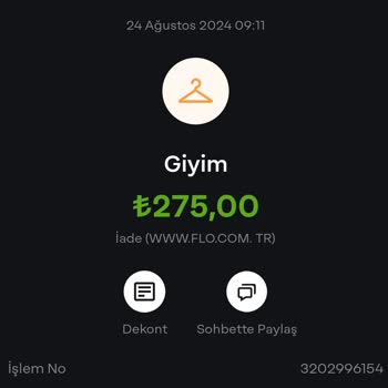 FLO Mağazacılık Geri Ödenmeyen Kargo Tutarı