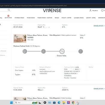 Vivense' Den Alınan Ayıplı Çıkan Masa Takımı Sorunu