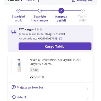 Başiskele PTT Kargo Kargomu Pazartesi İstiyorum