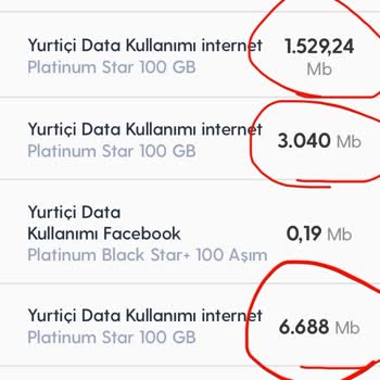 Turkcell Platinyum Üyeliğimde Gece Kullanılmayan İnternet ve Ekstra Ücret Sorunu