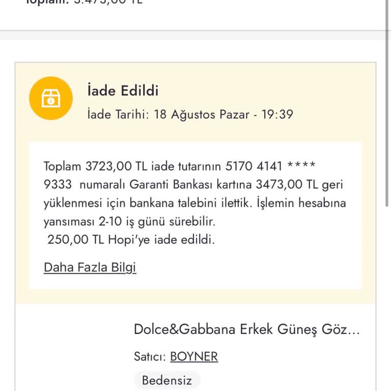 Boyner Yanlış Ürün Gönderdi Kuponumu Vermiyor