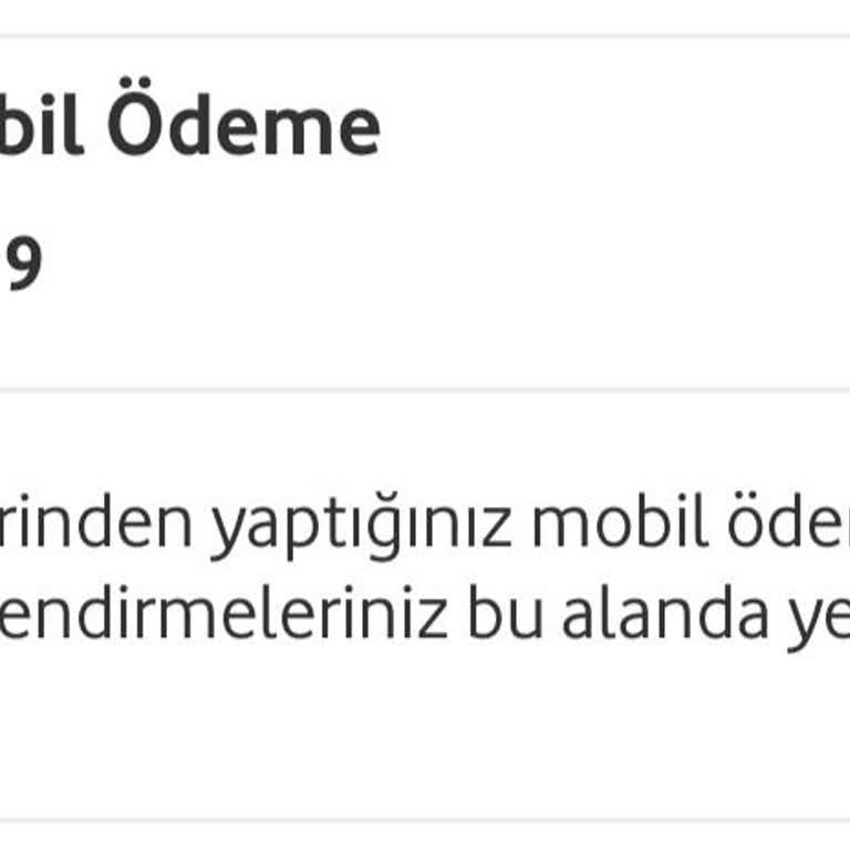 Vodafone Mobil Ödeme Sorunu Ve Yüksek Fatura!