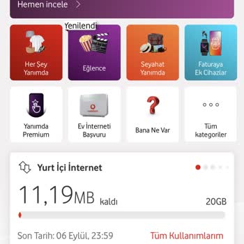 Vodafone Red Sosyal Paket Kullanım Sorunu