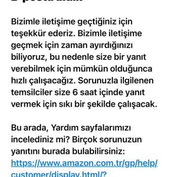 Amazon Bir Aydır Bekleye İade Parası