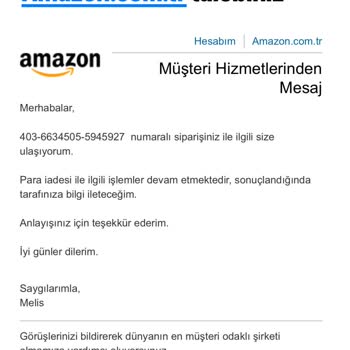 Amazon Bir Aydır Bekleye İade Parası